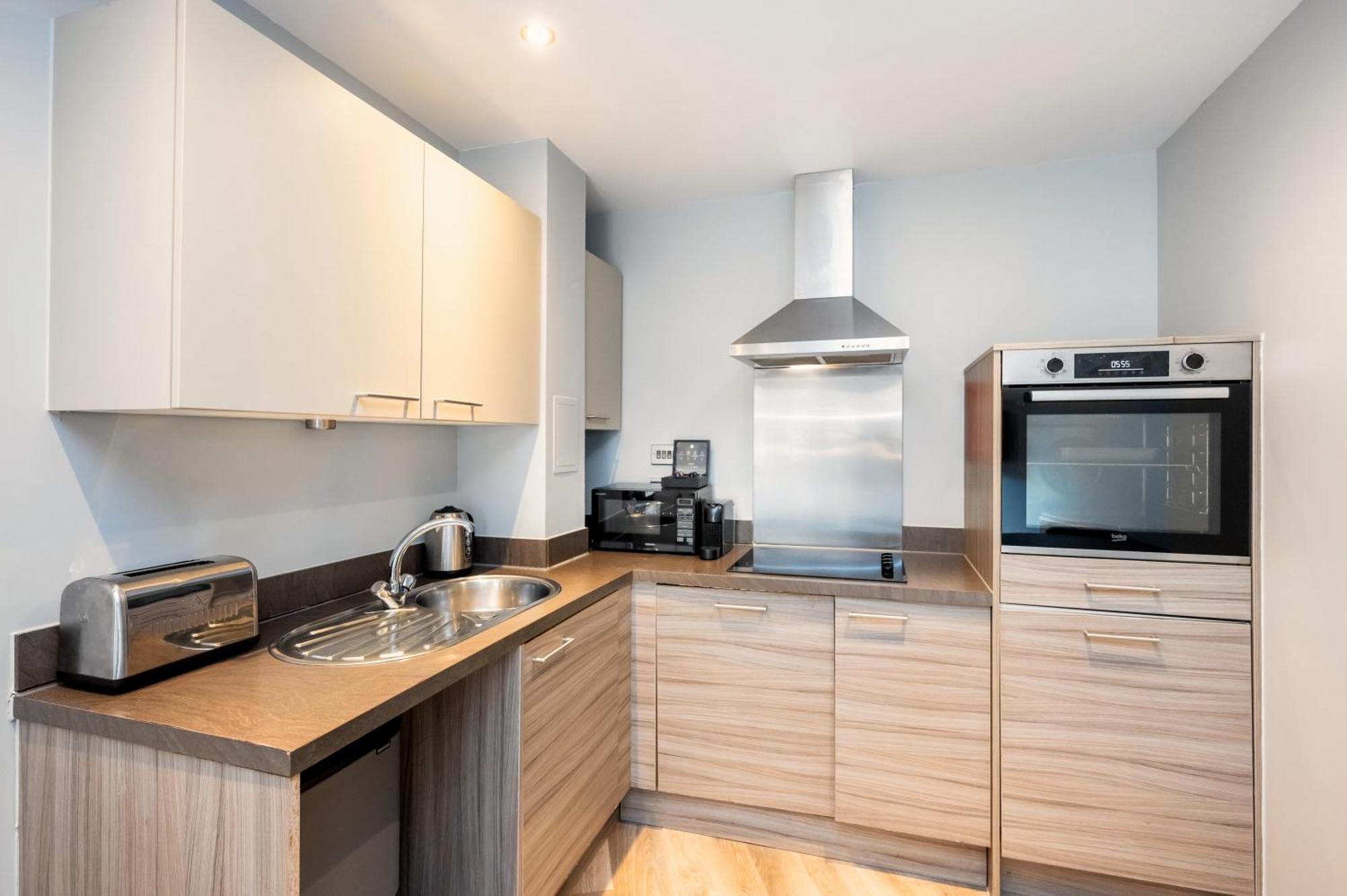 Apartamento de planta abierta con 1 dormitorio